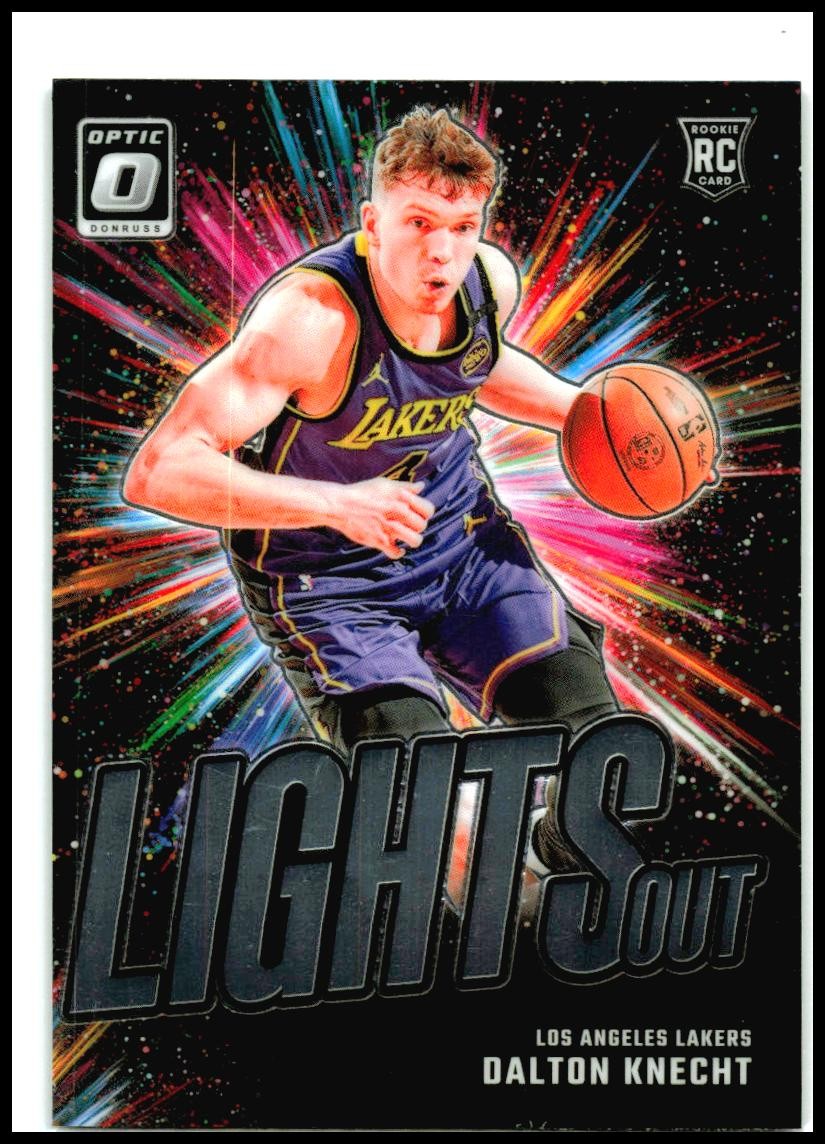 2024-25 Donruss Optic Lights Out #8 Dalton Knecht Los Angeles Lakers