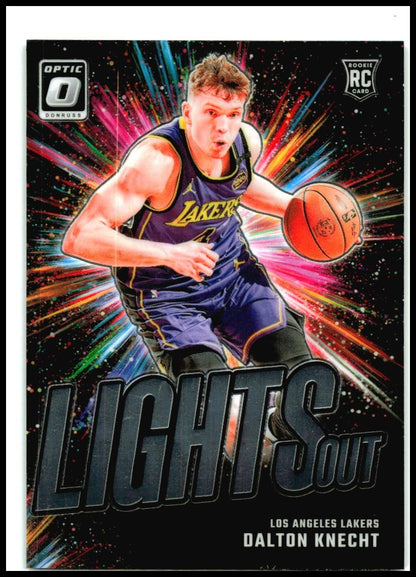 2024-25 Donruss Optic Lights Out #8 Dalton Knecht Los Angeles Lakers