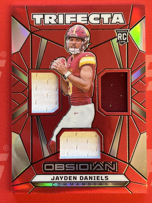 2024 Obsidian Tifecta /75 #ts-jds Jayden Daniels