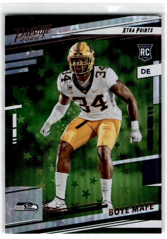 2022 Panini Prestige Xtra Points Astral Boye Mafe Seattle Seahawks #387