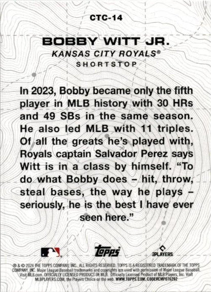 2024 Topps City to City #CTC-14 Bobby Witt Jr.