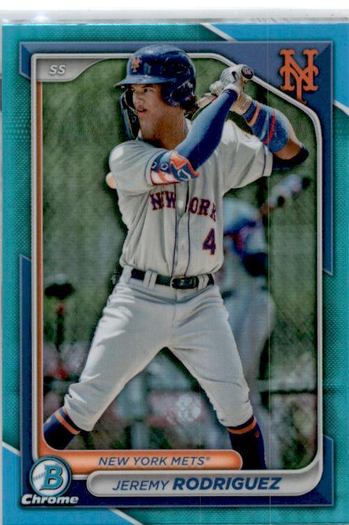2024 Bowman Draft Chrome Auqa Refractor #BDC-171 Jeremy Rodriguez New York Mets