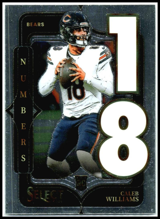 2024 Panini Select Select Numbers #19 Caleb Williams Chicago Bears