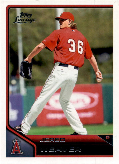 2011 Topps Lineage #163 Jered Weaver Los Angeles Angels