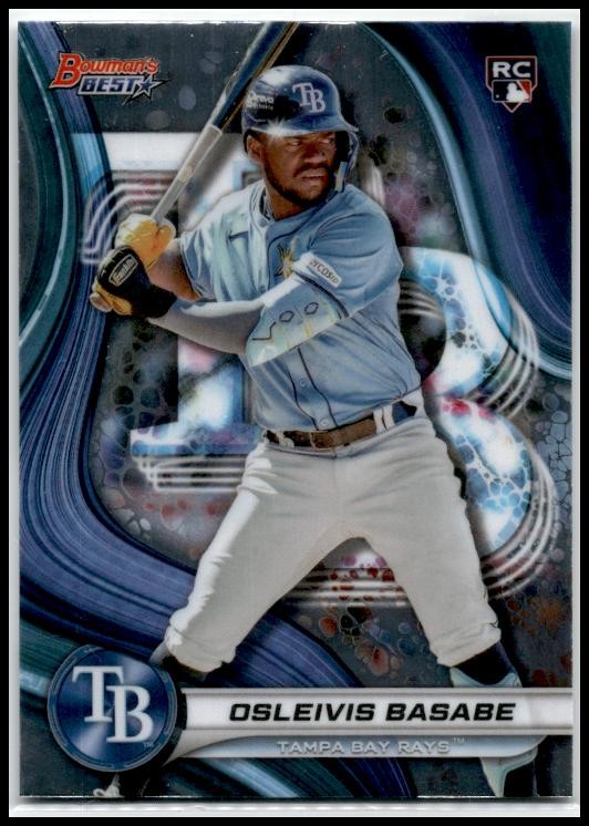 2024 Bowman's Best #63 Osleivis Basabe Rookie Tampa Bay Rays