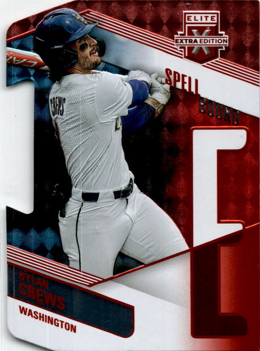 2023 Panini Elite Extra Edition Spellbound Orange Die Cut #SP-9 Dylan Crews /99