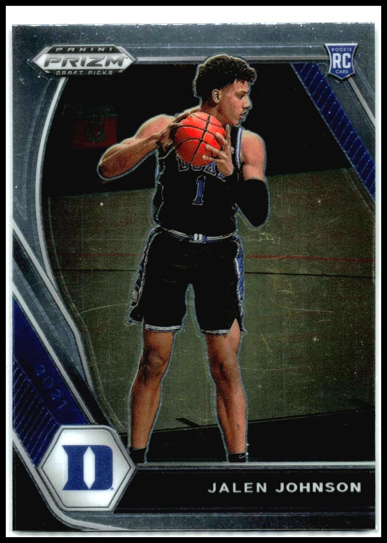 2021 Panini Prizm Draft Picks #10 Jalen Johnson Duke Blue Devils
