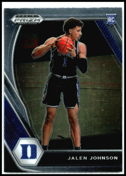 2021 Panini Prizm Draft Picks #10 Jalen Johnson Duke Blue Devils