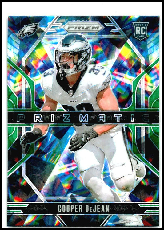 2024 Panini Prizm Prizmatic Green Ice Prizm #6 Cooper DeJean Philadelphia Eagles