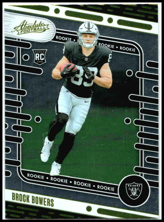 2024 Panini Absolute Yellow #113 Brock Bowers Las Vegas Raiders
