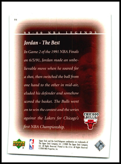 1999-00 Upper Deck Legends #84 Michael Jordan Chicago Bulls