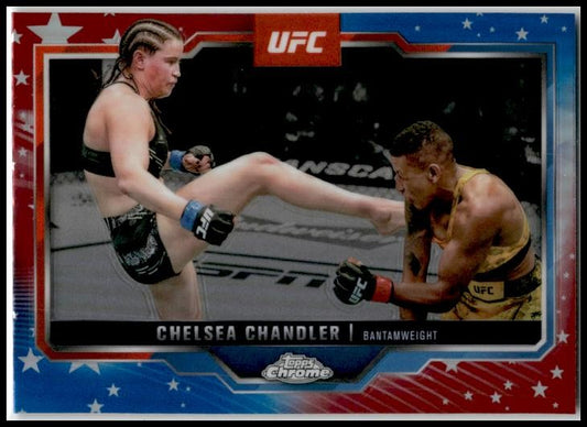 2025 Topps Chrome UFC Red and Blue #79 Chelsea Chandler