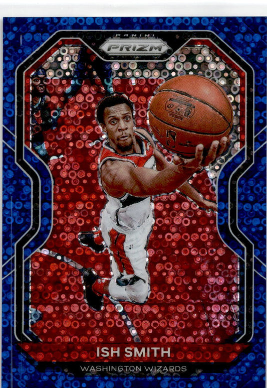 2020 Prizm  Fast Break Blue Prizm #37 Ish Smith  157/175 Washington Wizards