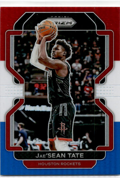 2021-22 Panini Prizm Red White and Blue #93 Jae'Sean Tate Houston Rockets
