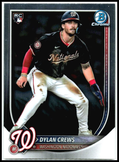 2025 Bowman Chrome #3 Dylan Crews Rookie Washington Nationals