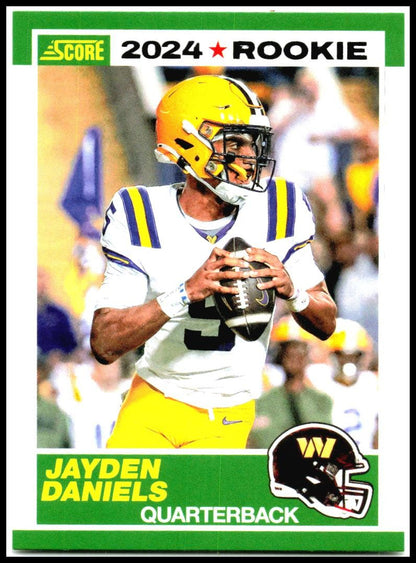 2024 Score 35th Anniversary Rookies Red #2 Jayden Daniels Washington Commanders
