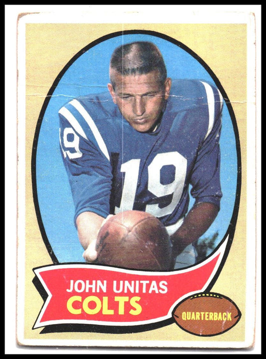 John Unitas #180 1970 Topps