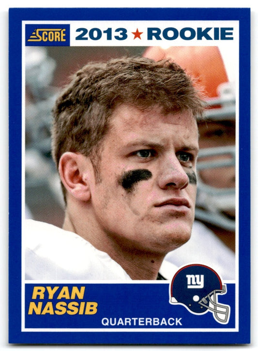 2013 Score Blue Rookie Ryan Nassib New York Giants #420