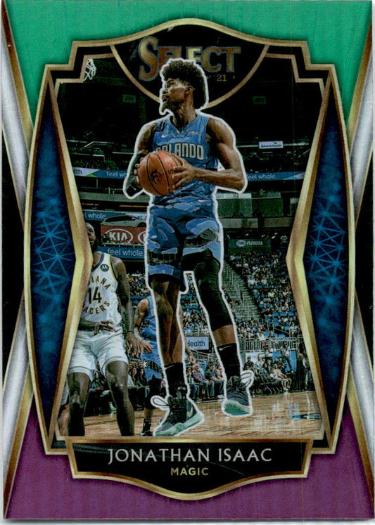 2020-21 Panini Select Green White Purple #151 Jonathan Isaac Orlando Magic