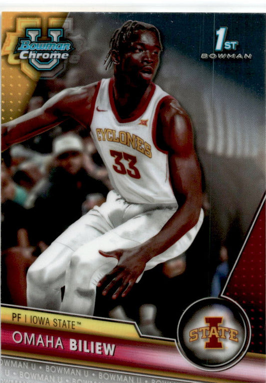 2023-24 Bowman University Chrome #32 Omaha Biliew Iowa State Cyclones