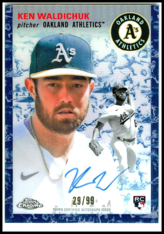 2023 Chrome Platinum Anniversary Auto Blue #CPA-KW Ken Waldichuk Auto Athletics