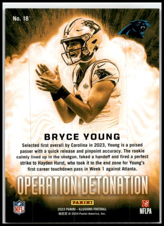 2023 Panini Illusions Operation Detonation #18 Bryce Young Carolina Panthers