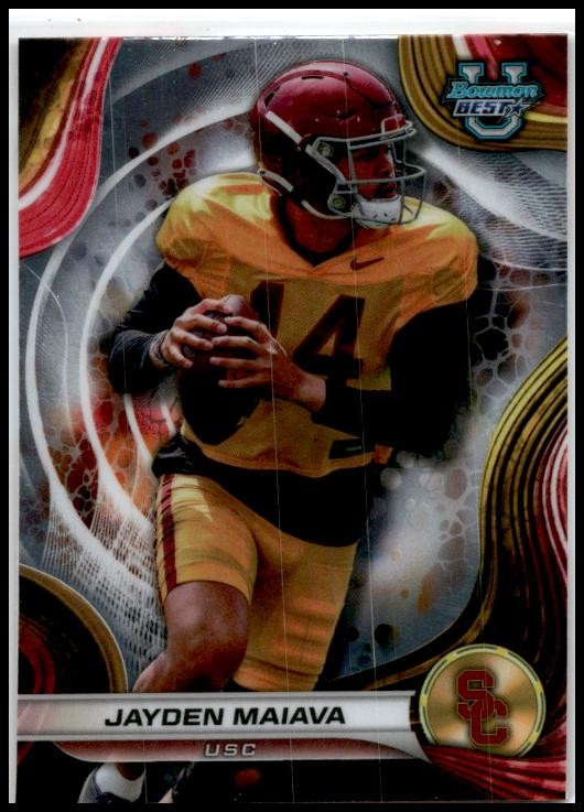 2024 Bowman University Best #40 Jayden Maiava USC Trojans