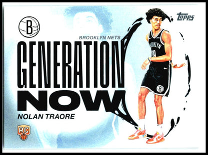 2025-26 Topps Generation Now #GN-19 Nolan Traore Brooklyn Nets