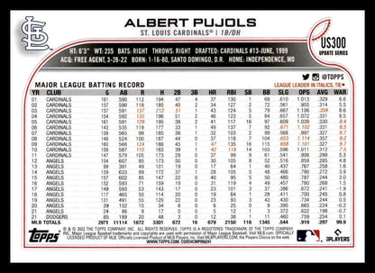 2022 Topps Update #US300 Albert Pujols