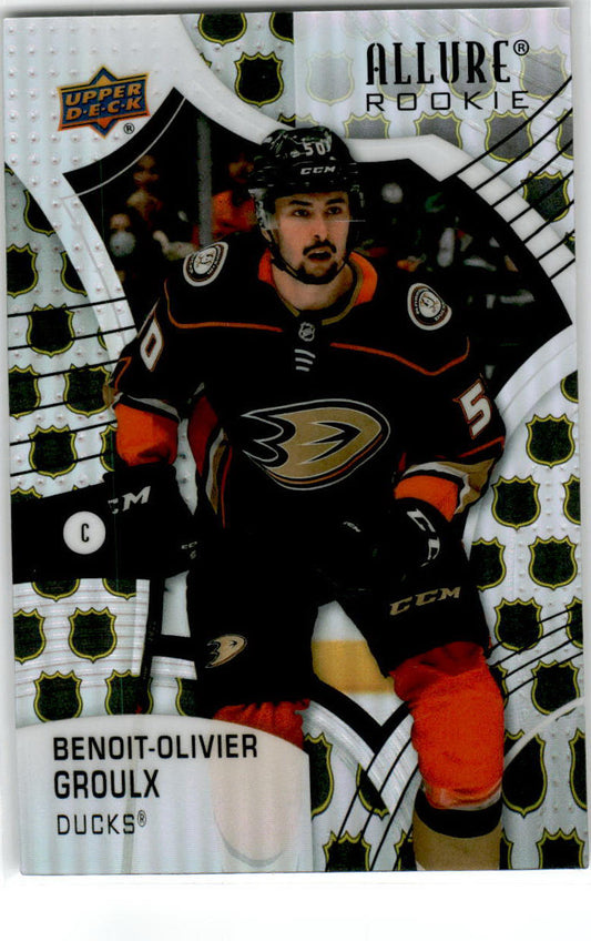 2021 Upper Deck Allure 2005 Shield #104 Benoit-Olivier Groulx Anaheim Ducks