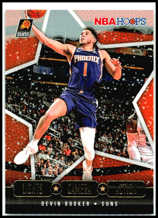 2020-21 Hoops Lights Camera Action #7 Devin Booker Phoenix Suns