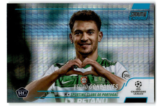 2022 Topps Stadium Club Chrome UCL Pedro Gonçalves Rookie Sporting Clube de