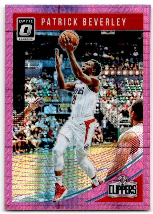 2018-19 Donruss Optic Hyper Pink Patrick Beverley Los Angeles Clippers #4
