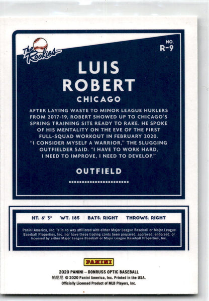 2020 Donruss Optic The Rookies #R-9 Luis Robert Chicago White Sox