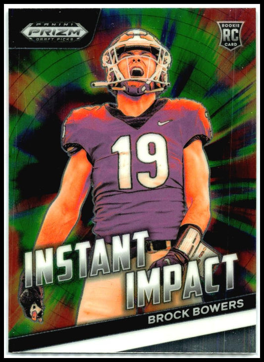 2024 Panini Prizm Draft Picks Instant Impact #II-BB Brock Bowers Raiders