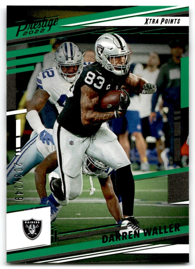 2022 Panini Prestige Xtra Points Green Darren Waller 203/249 Las Vegas Raiders