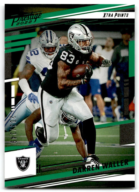 2022 Panini Prestige Xtra Points Green Darren Waller 203/249 Las Vegas Raiders