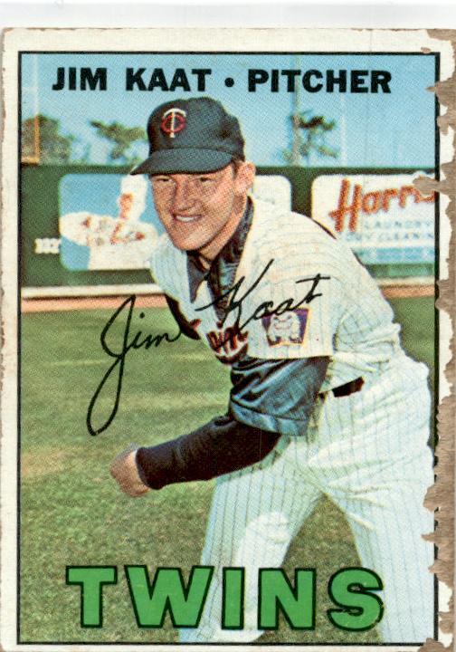 1967 Topps #300 Jim Kaat Minnesota Twins