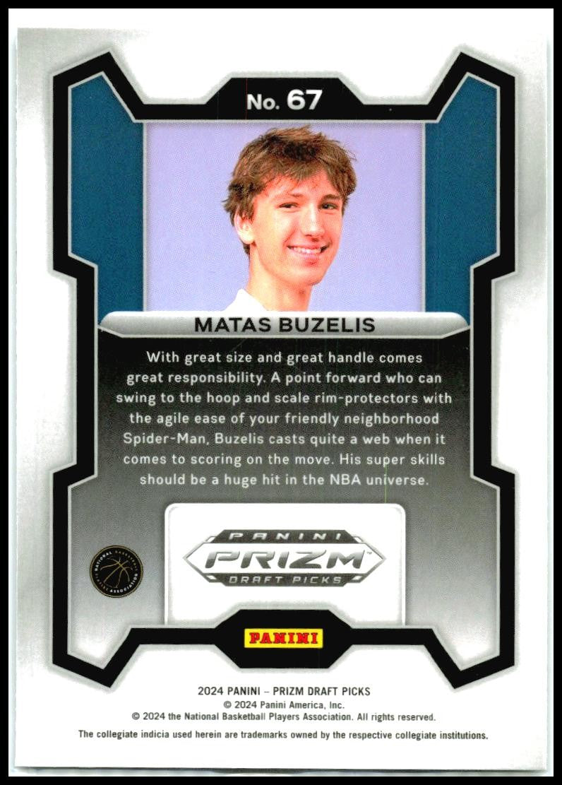 2024 Panini Prizm Draft Picks #67 Matas Buzelis NBA G League Ignite