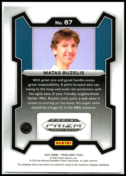 2024 Panini Prizm Draft Picks #67 Matas Buzelis NBA G League Ignite