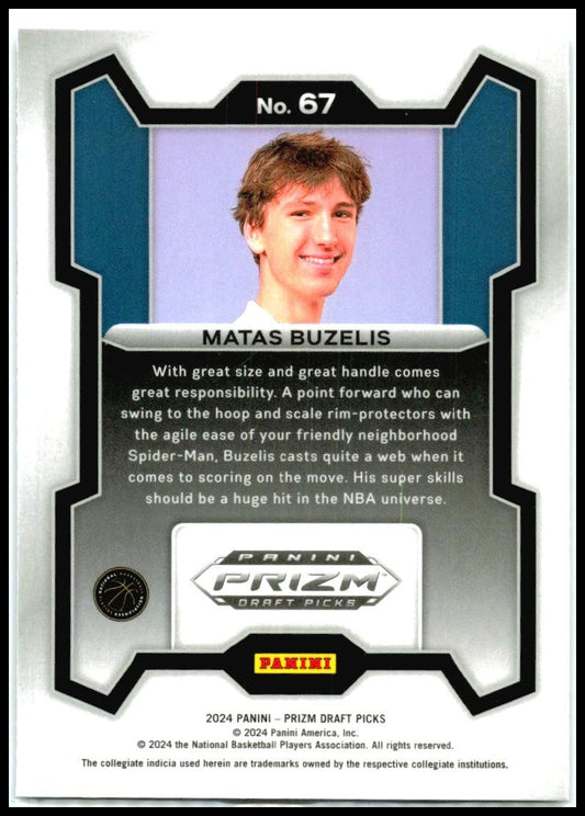 2024 Panini Prizm Draft Picks #67 Matas Buzelis NBA G League Ignite