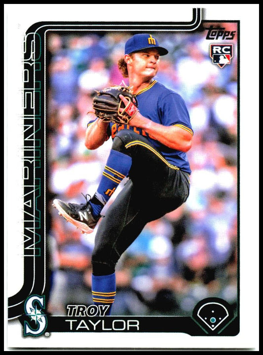 2025 Topps #691 Troy Taylor Rookie Seattle Mariners