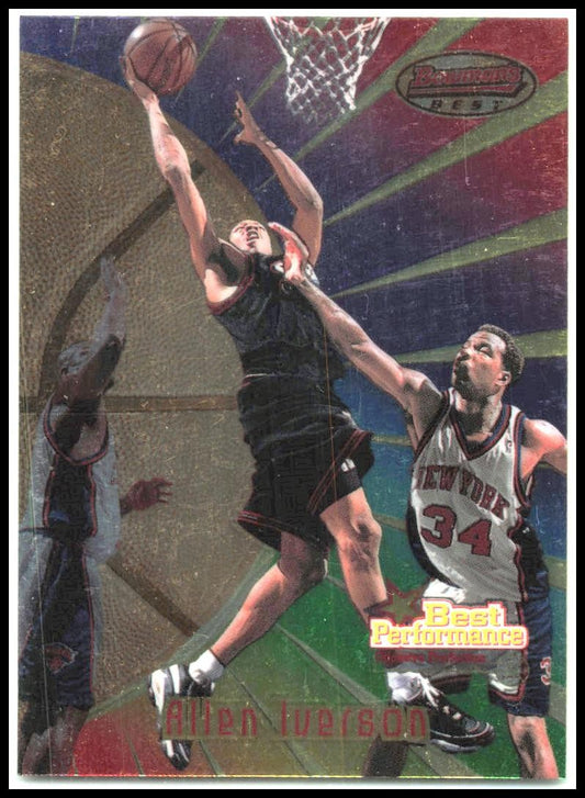 1997-98 Bowman's Best #98 Allen Iverson Philadelphia 76ers