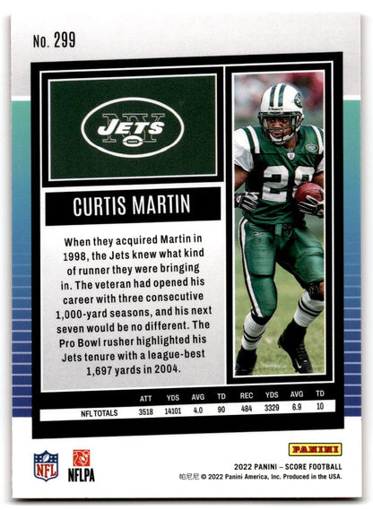 2022 Score Curtis Martin New York Jets #299