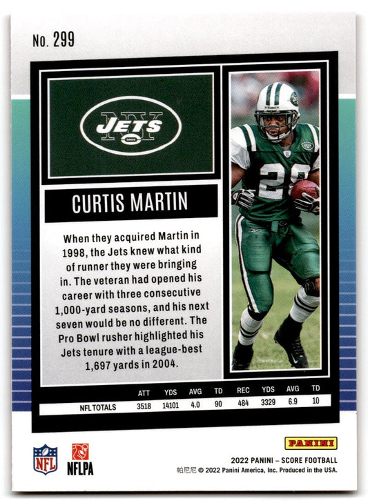 2022 Score Curtis Martin New York Jets #299