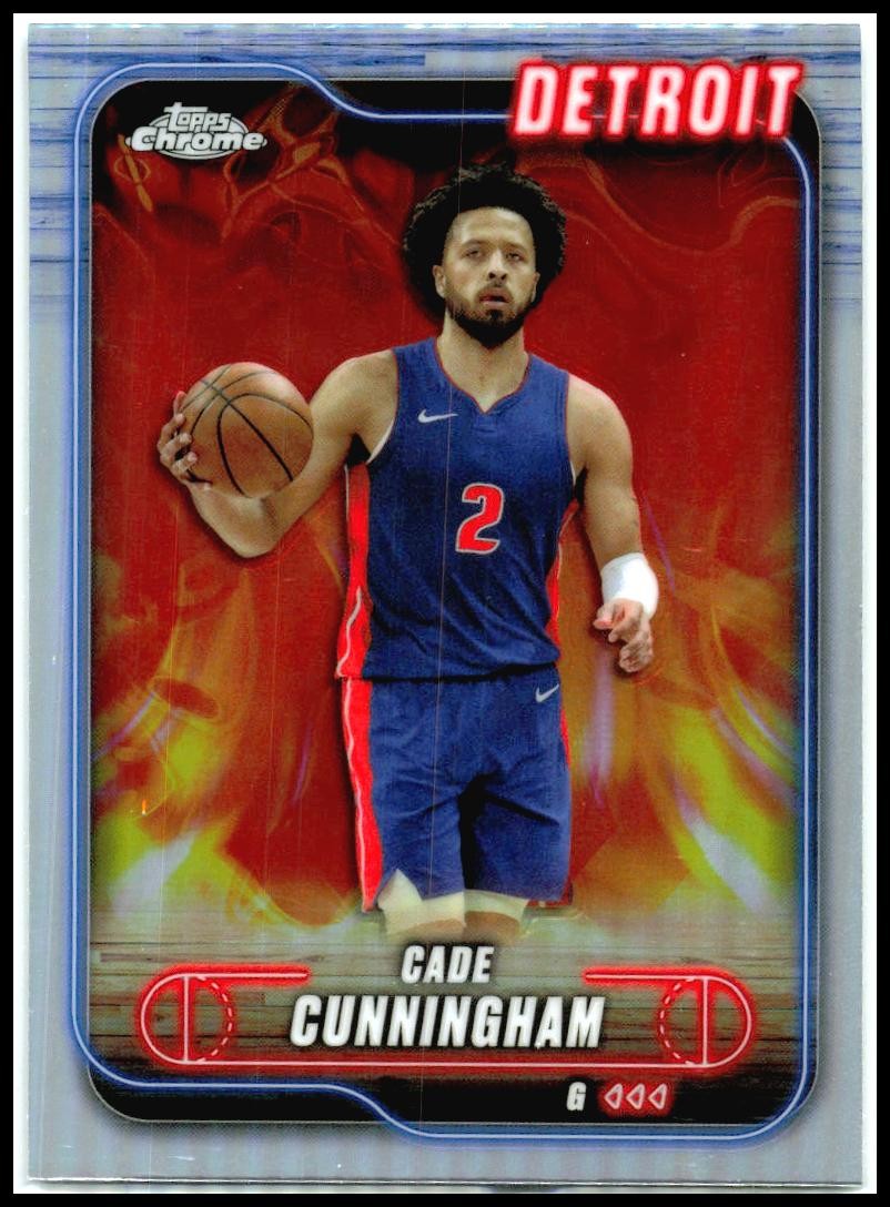 2024-25 Topps Chrome Refractor #18 Cade Cunningham Detroit Pistons
