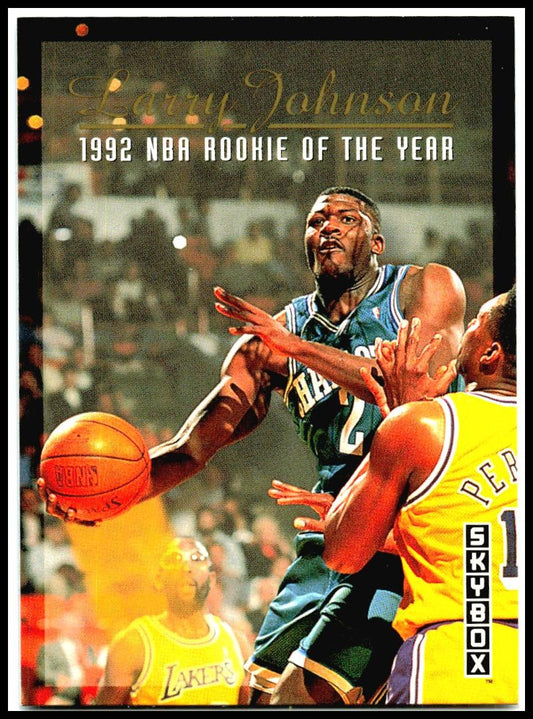 1992-93 SkyBox #319 Larry Johnson Charlotte Hornets
