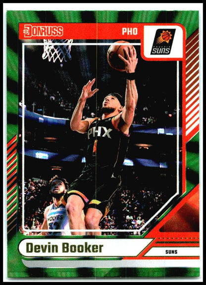 2024-25 Donruss Holo Green Laser #115 Devin Booker Phoenix Suns