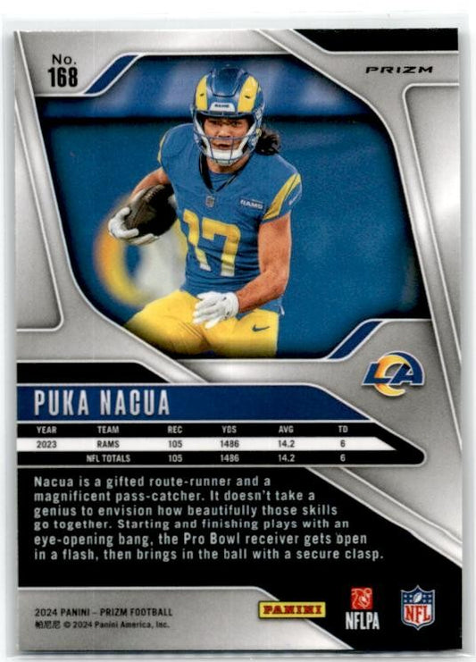 2024 Panini Prizm Green #168 Puka Nacua Los Angeles Rams