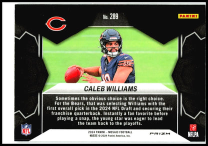 2024 Panini Mosaic Mosaic #289 Caleb Williams Chicago Bears